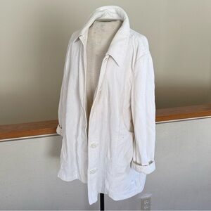 J. Jill corduroy Cream Lightweight Jacket shacket xl
